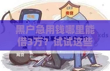 黑户急用钱哪里能借3万？试试这些方法！