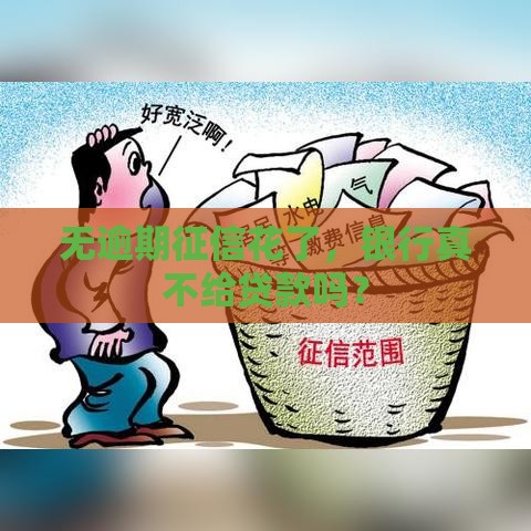 无逾期征信花了，银行真不给贷款吗？