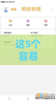 这5个容易借钱的口子，快速到账+低门槛实测推荐