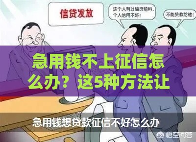 急用钱不上征信怎么办？这5种方法让你秒懂