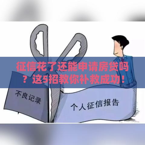 征信花了还能申请房贷吗？这5招教你补救成功！