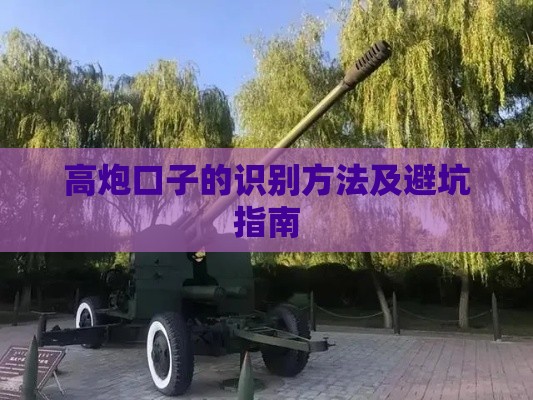 高炮口子的识别方法及避坑指南