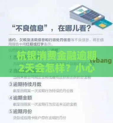 杭银消费金融逾期2天会怎样？小心这些后果！