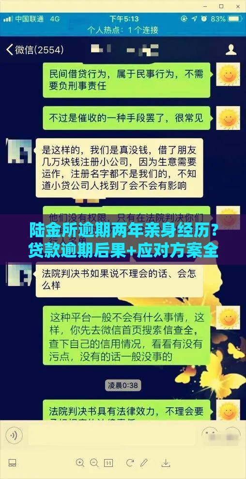 陆金所逾期两年亲身经历？贷款逾期后果+应对方案全解析