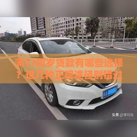 满17周岁贷款有哪些选择？这几种正规途径别错过！