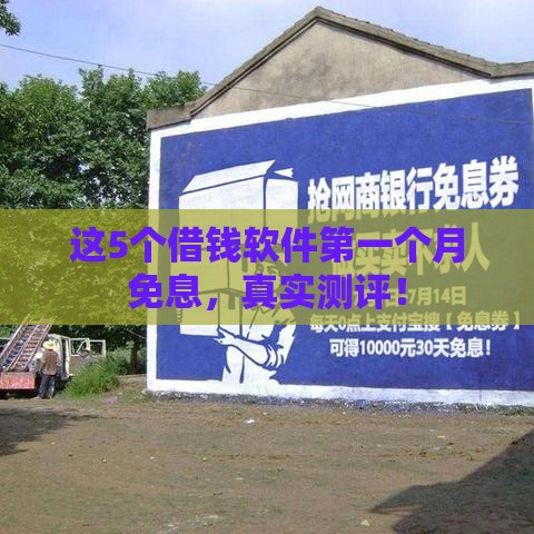 这5个借钱软件第一个月免息，真实测评！