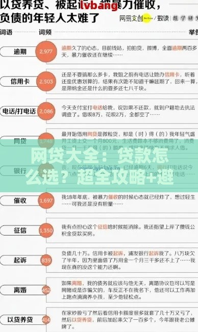网贷大全：贷款怎么选？超全攻略+避坑指南，速看！