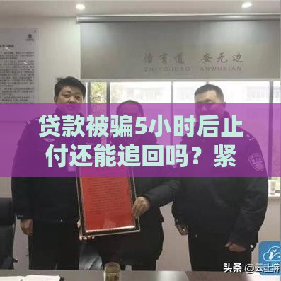贷款被骗5小时后止付还能追回吗？紧急应对指南