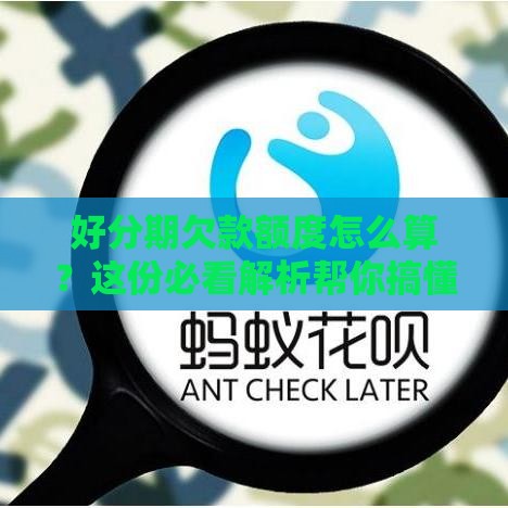 好分期欠款额度怎么算？这份必看解析帮你搞懂！