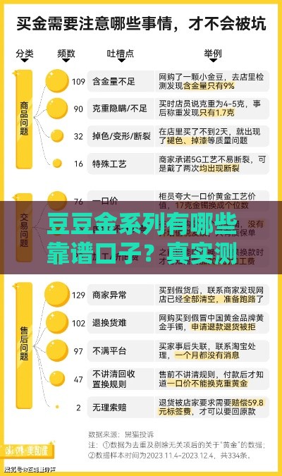 豆豆金系列有哪些靠谱口子？真实测评+避坑指南，看完这篇就懂！