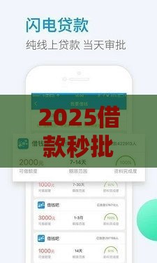 2025借款秒批口子？这波操作啊，你可得看准了！