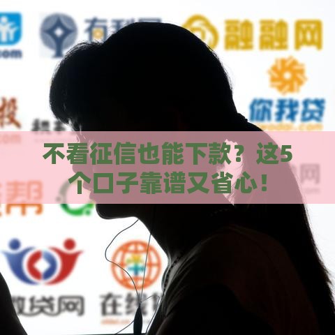 不看征信也能下款？这5个口子靠谱又省心！