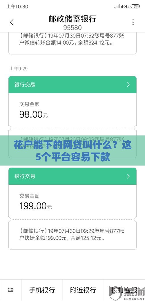 花户能下的网贷叫什么？这5个平台容易下款