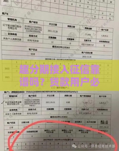 趣分期接入征信靠谱吗？贷款用户必看的征信新规解析！