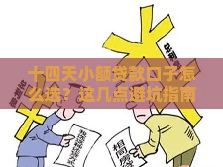 十四天小额贷款口子怎么选？这几点避坑指南要收好