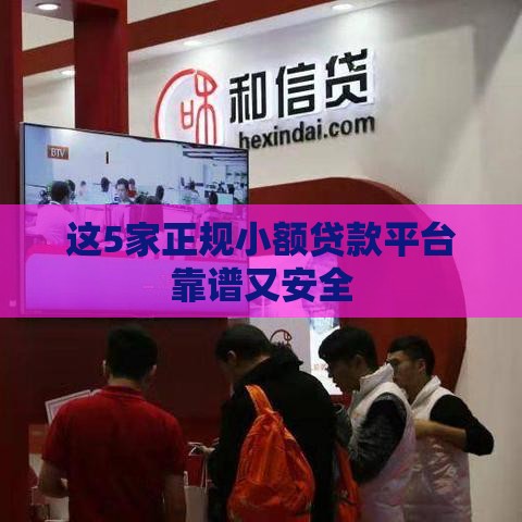 这5家正规小额贷款平台靠谱又安全