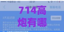 714高炮有哪些口子？揭秘短期高息网贷常见渠道