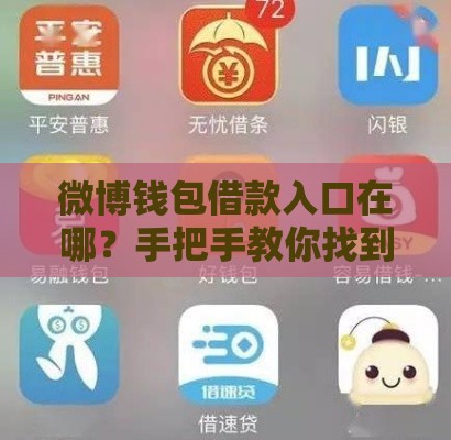 微博钱包借款入口在哪？手把手教你找到隐藏口子，真实体验分享！