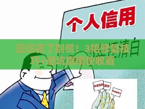 征信花了别慌！3招修复技巧+避坑指南快收藏