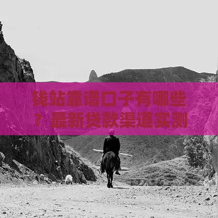 钱站靠谱口子有哪些？最新贷款渠道实测盘点！