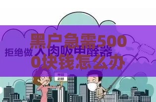 黑户急需5000块钱怎么办？这3个应急方法或许能帮到你