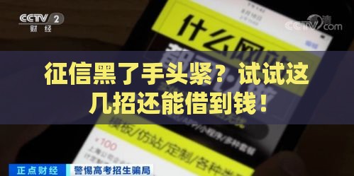 征信黑了手头紧？试试这几招还能借到钱！
