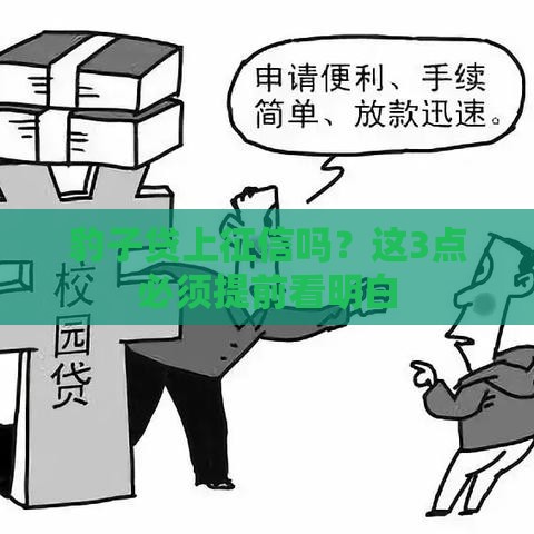 豹子贷上征信吗？这3点必须提前看明白