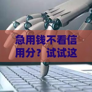 急用钱不看信用分？试试这5个贷款方法！