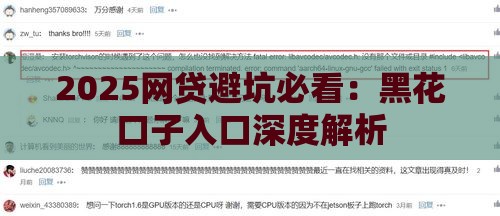 2025网贷避坑必看：黑花口子入口深度解析