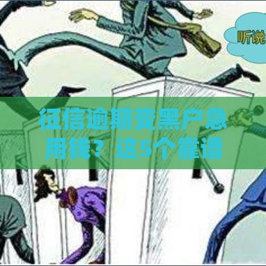 征信逾期变黑户急用钱？这5个靠谱渠道还能借！