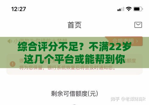 综合评分不足？不满22岁这几个平台或能帮到你