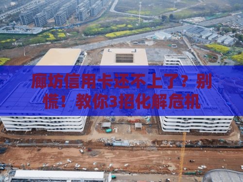 廊坊信用卡还不上了？别慌！教你3招化解危机