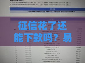 征信花了还能下款吗？易乐借真实申请攻略解析