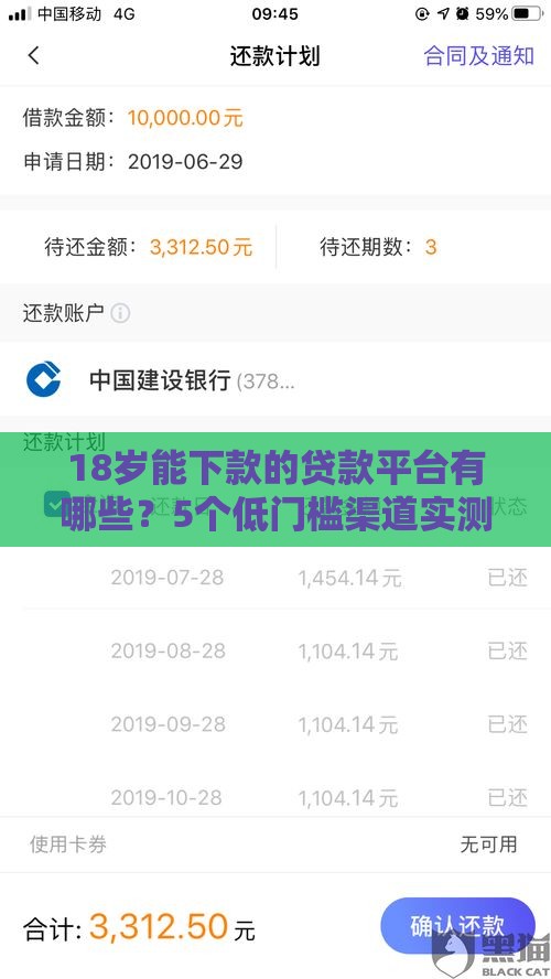 18岁能下款的贷款平台有哪些？5个低门槛渠道实测