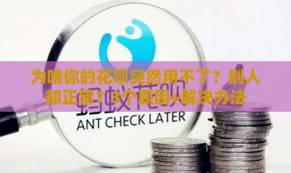 为啥你的花呗突然用不了？别人却正常？3个原因+解决办法