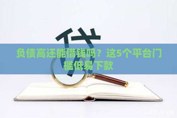 负债高还能借钱吗？这5个平台门槛低易下款