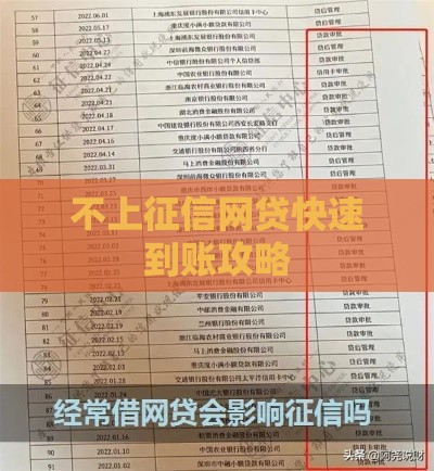不上征信网贷快速到账攻略