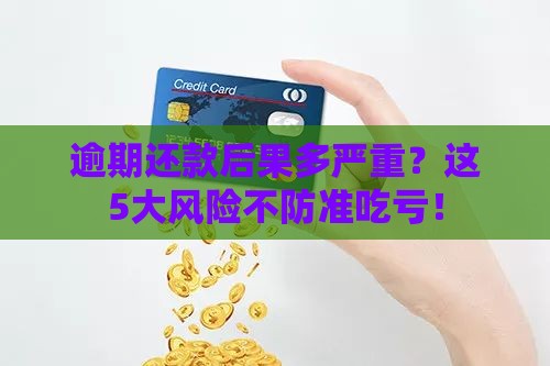 逾期还款后果多严重？这5大风险不防准吃亏！