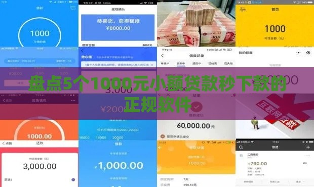 盘点5个1000元小额贷款秒下款的正规软件