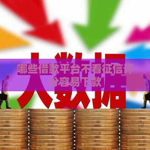 哪些借款平台不看征信评分容易下款