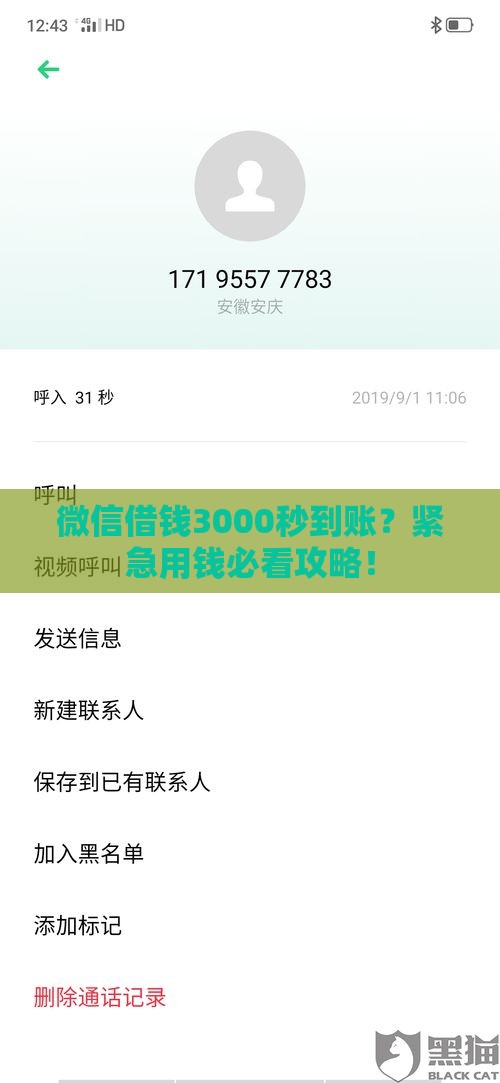 微信借钱3000秒到账？紧急用钱必看攻略！