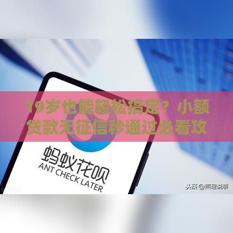 19岁也能轻松搞定？小额贷款无征信秒通过必看攻略！