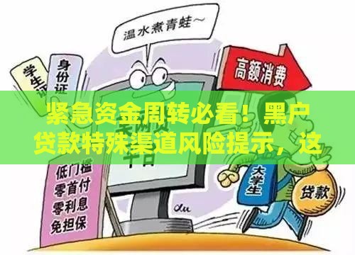 紧急资金周转必看！黑户贷款特殊渠道风险提示，这几点必须警惕