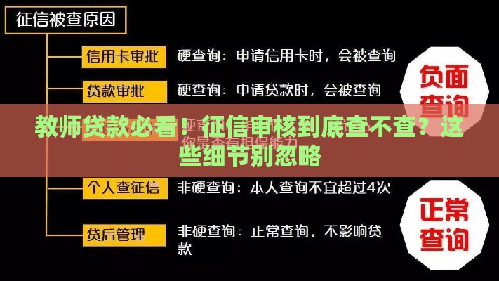 教师贷款必看！征信审核到底查不查？这些细节别忽略