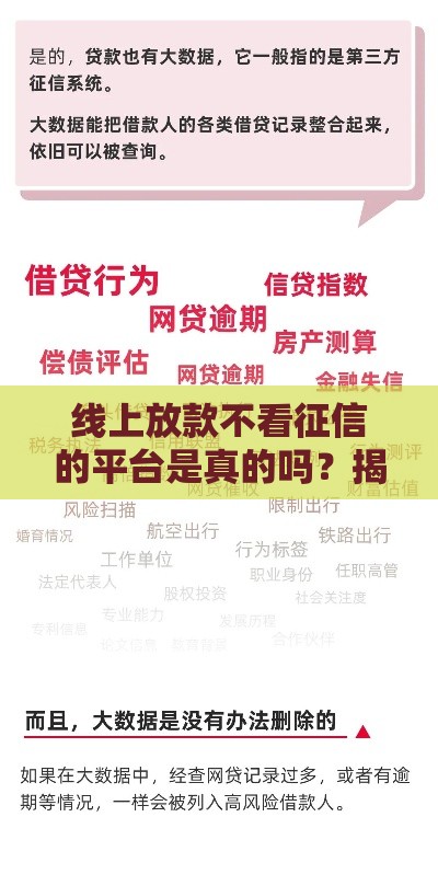 线上放款不看征信的平台是真的吗？揭秘背后风险与真相