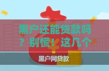 黑户还能贷款吗？别慌！这几个平台或许能帮你应急