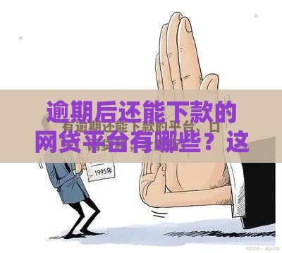 逾期后还能下款的网贷平台有哪些？这5个口子可尝试