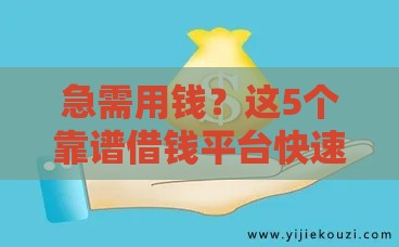 急需用钱？这5个靠谱借钱平台快速到账！