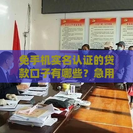 免手机实名认证的贷款口子有哪些？急用钱必看攻略
