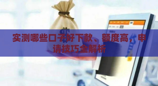 实测哪些口子好下款、额度高，申请技巧全解析